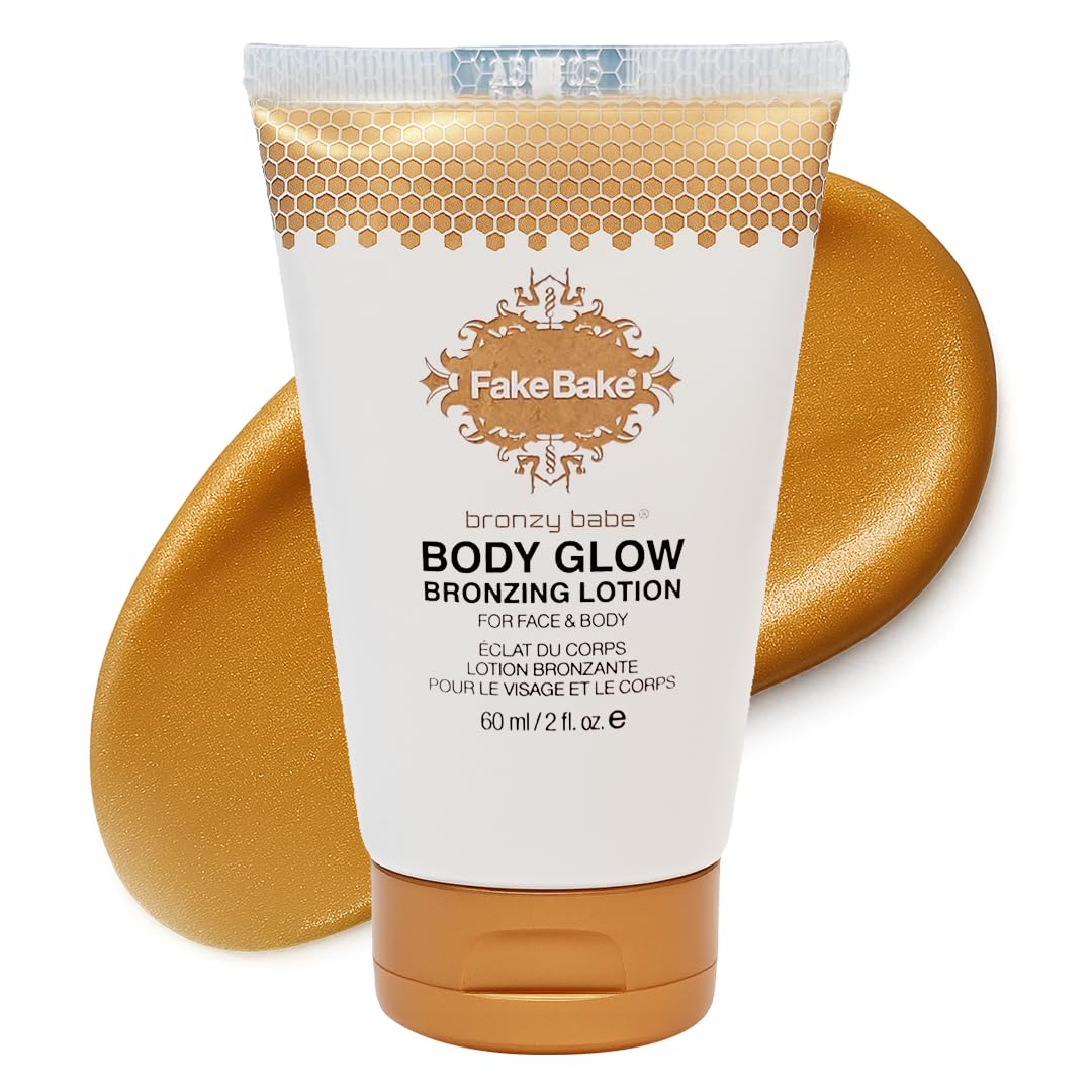 Fake Bake Bronzy Babe bottle front showing hydrating bronze glow.