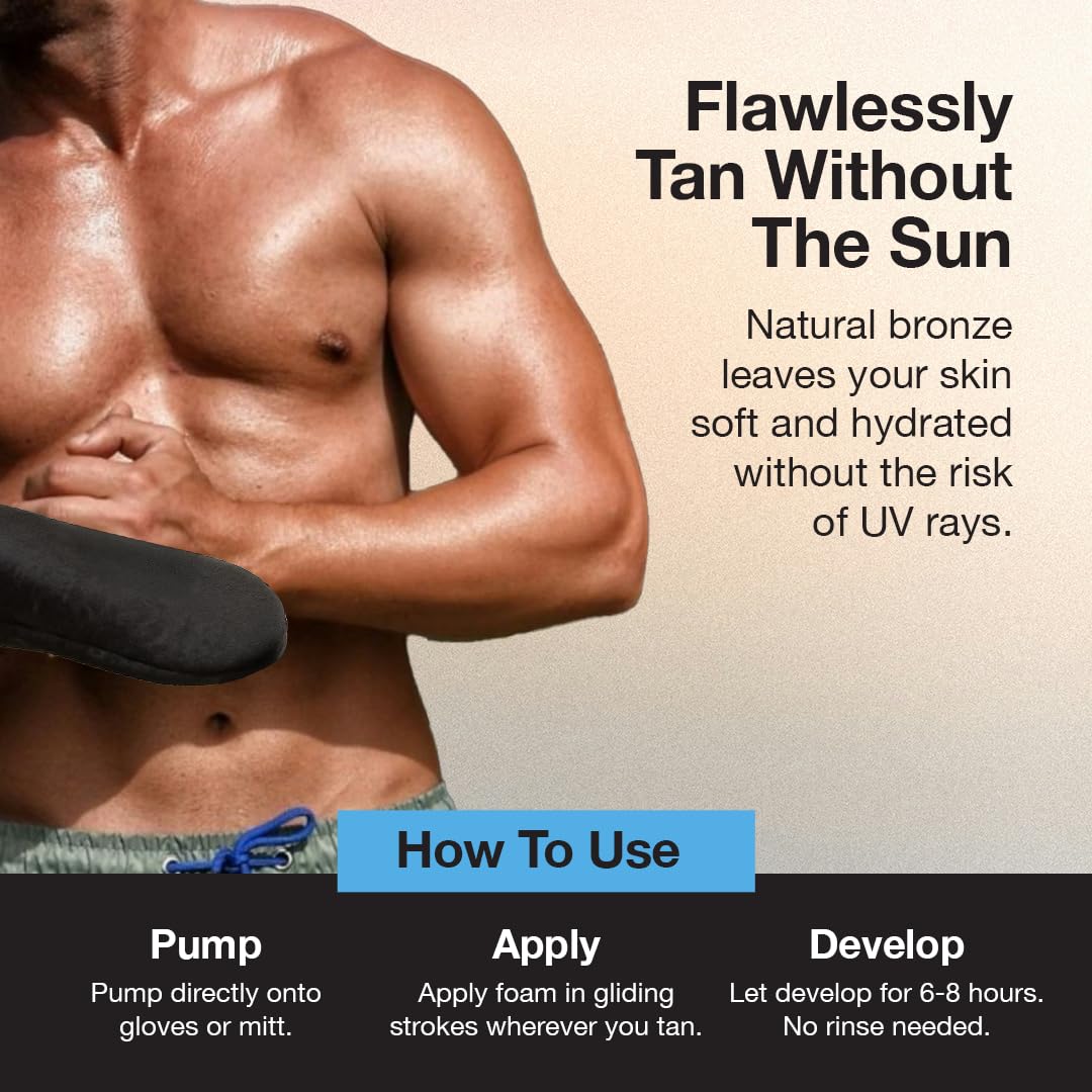 Fake Bake Foam Tanning Water foam-texture closeup highlights creamy, streak-free finish.