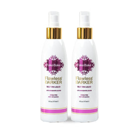 Fake Bake self tanning liquid flawless darker bottle pour for even application