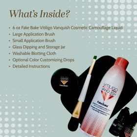Fake Bake Vitiligo Vanquish economical kit offers lasting coverage with minimal product
