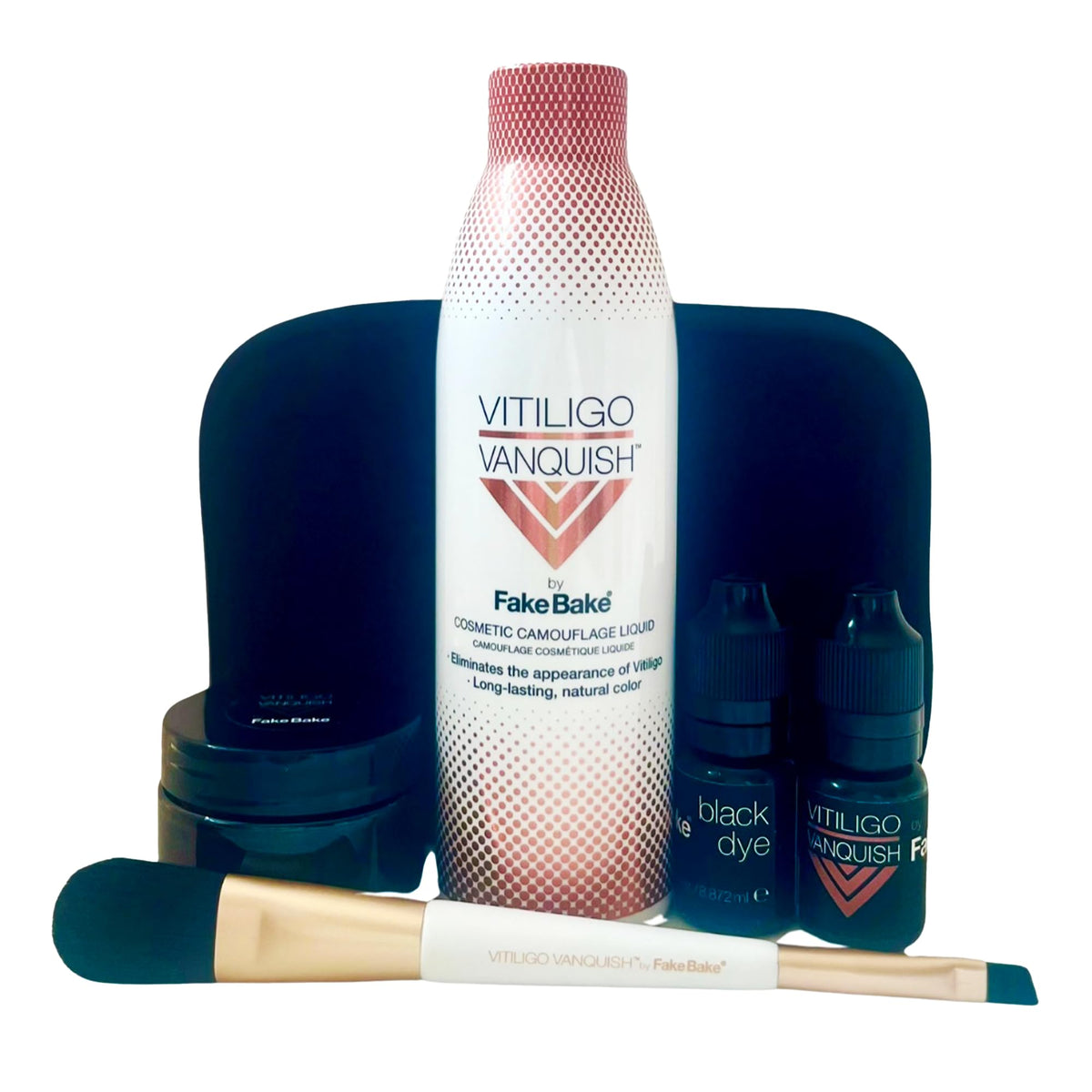 Fake Bake Vitiligo Vanquish swatches showcase color matching options for all skin tones