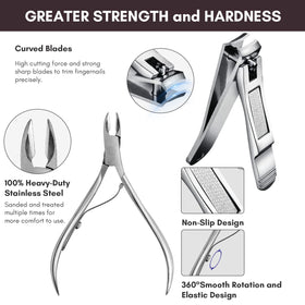 FAMILIFE cuticle nipper in action for clean edges.