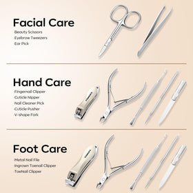 FAMILIFE cuticle nippers in stainless steel for clean cuticle work.