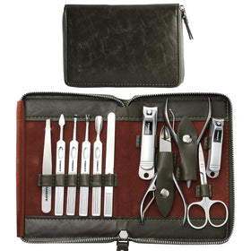 FAMILIFE 11-in-1 manicure set tools in a case for precise nail care