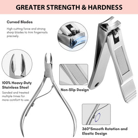 FAMILIFE nail file and beauty scissors for precise grooming.
