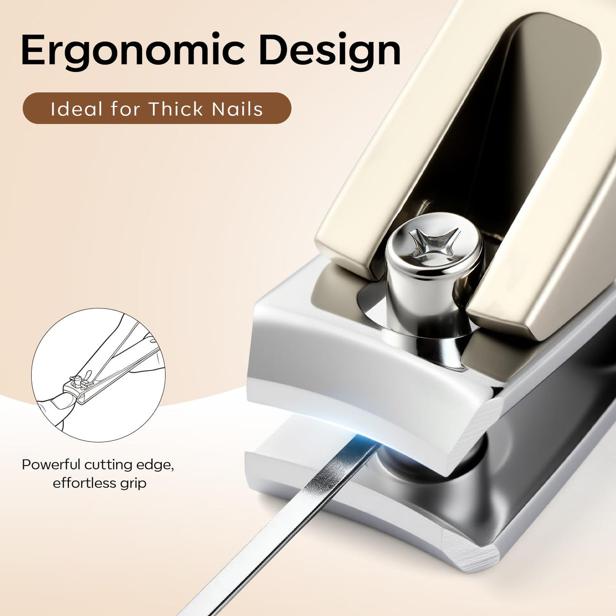 FAMILIFE nail scissors in stainless steel for versatile trimming.