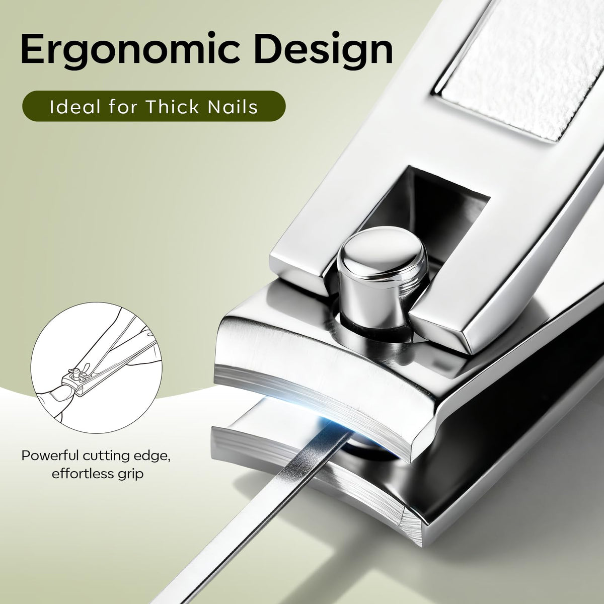 FAMILIFE V-shape push stick for accurate cuticle access