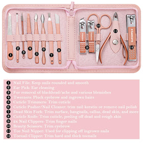 FAMILIFE V-shaped push stick and nail cleaner for neat prep