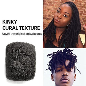 FAMILOCS Dreadlock extensions material with natural texture for seamless blending