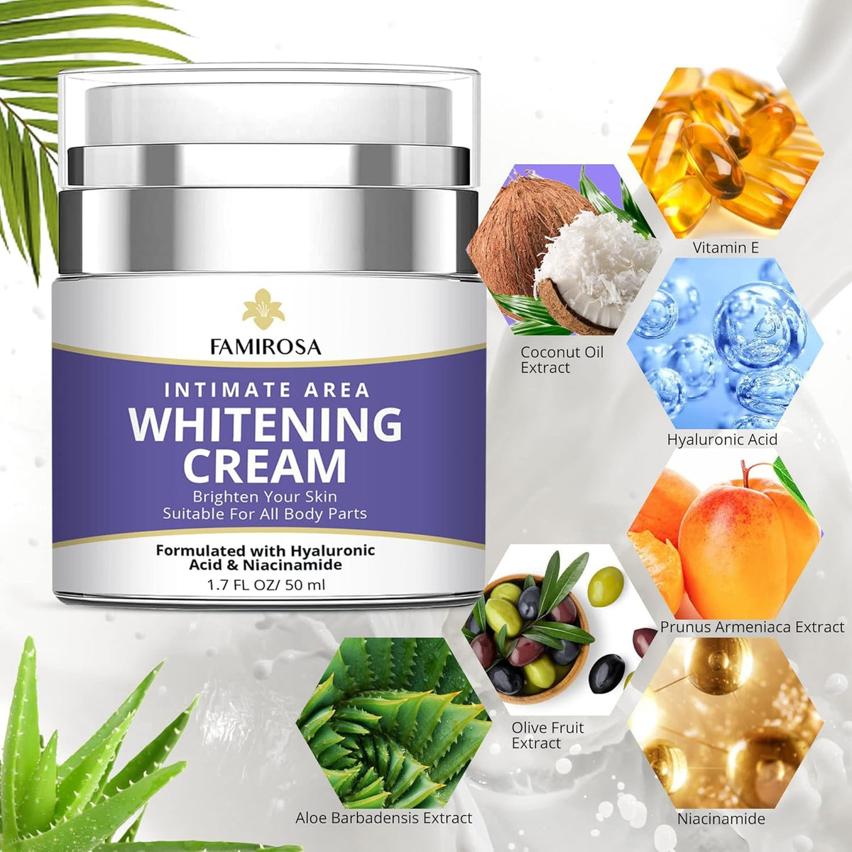 FAMIROSA smoothing cream for knees and elbows improving texture.