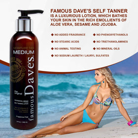Famous Dave's Tanner creamy application demonstrates smooth texture for uniform color.