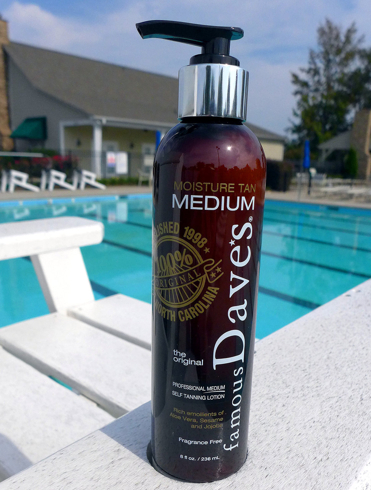 Famous Dave's Tanner quick-dry formula dries to the touch in minutes.