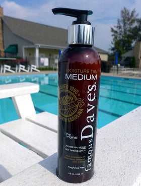 Famous Dave's Tanner quick-dry formula dries to the touch in minutes.