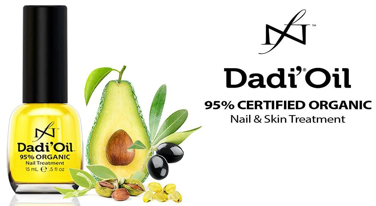 Famous Names Dadi Nail Cuticle Oil close-up highlighting natural vitamin E.