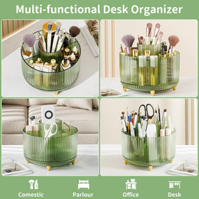 Fanado five compartment makeup storage fits brushes lipstick skincare neatly.