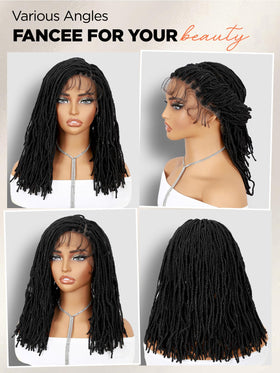 FANCEE versatile styling options: bun, ponytail, or half-up looks.