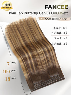 FANCEE 100% Remy hair weft feels soft and tangle-free for styling versatility.
