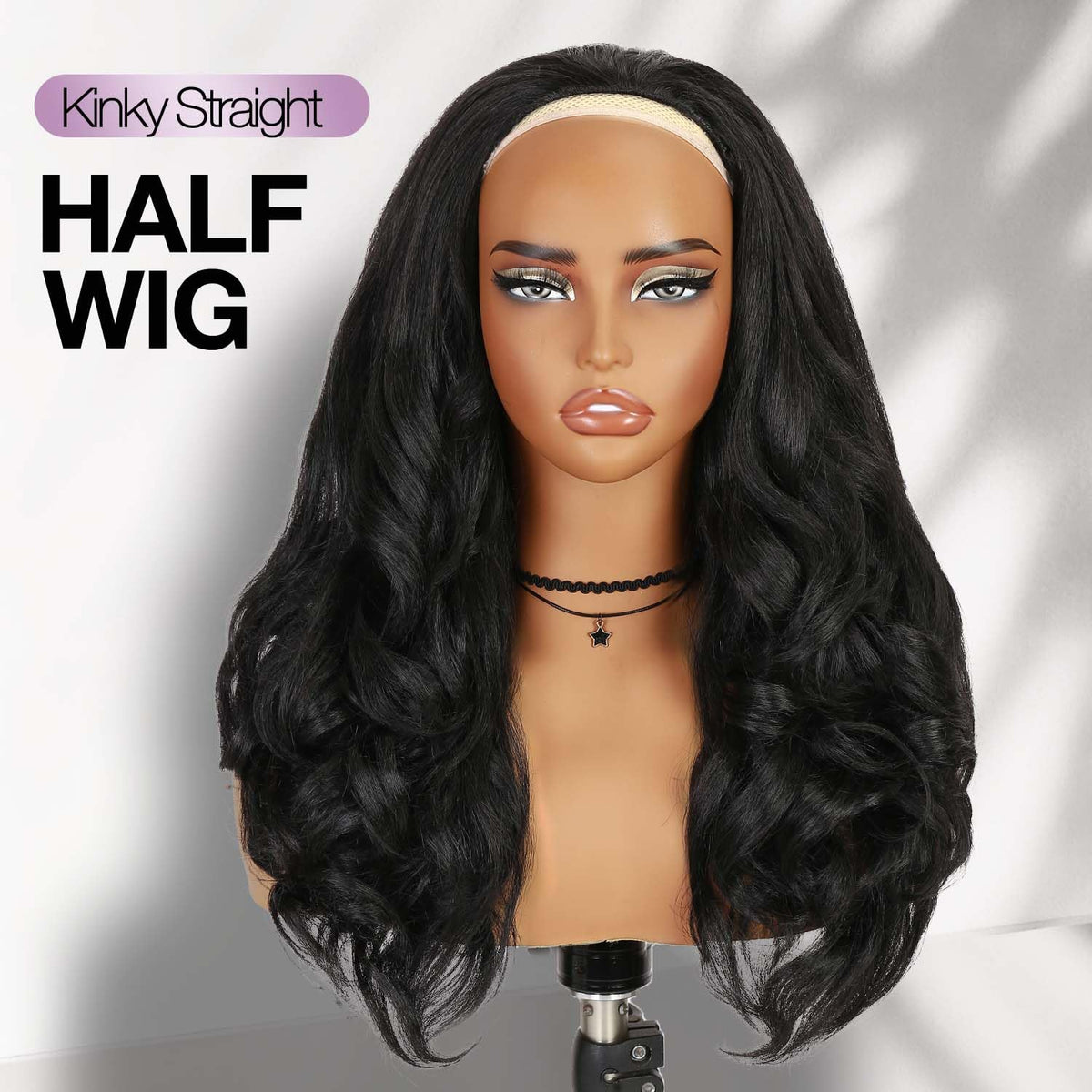 FANCEE Yaki Curly Half Wig delivering voluminous natural curls for daily style.