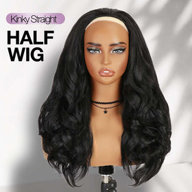 FANCEE Yaki Curly Half Wig delivering voluminous natural curls for daily style.