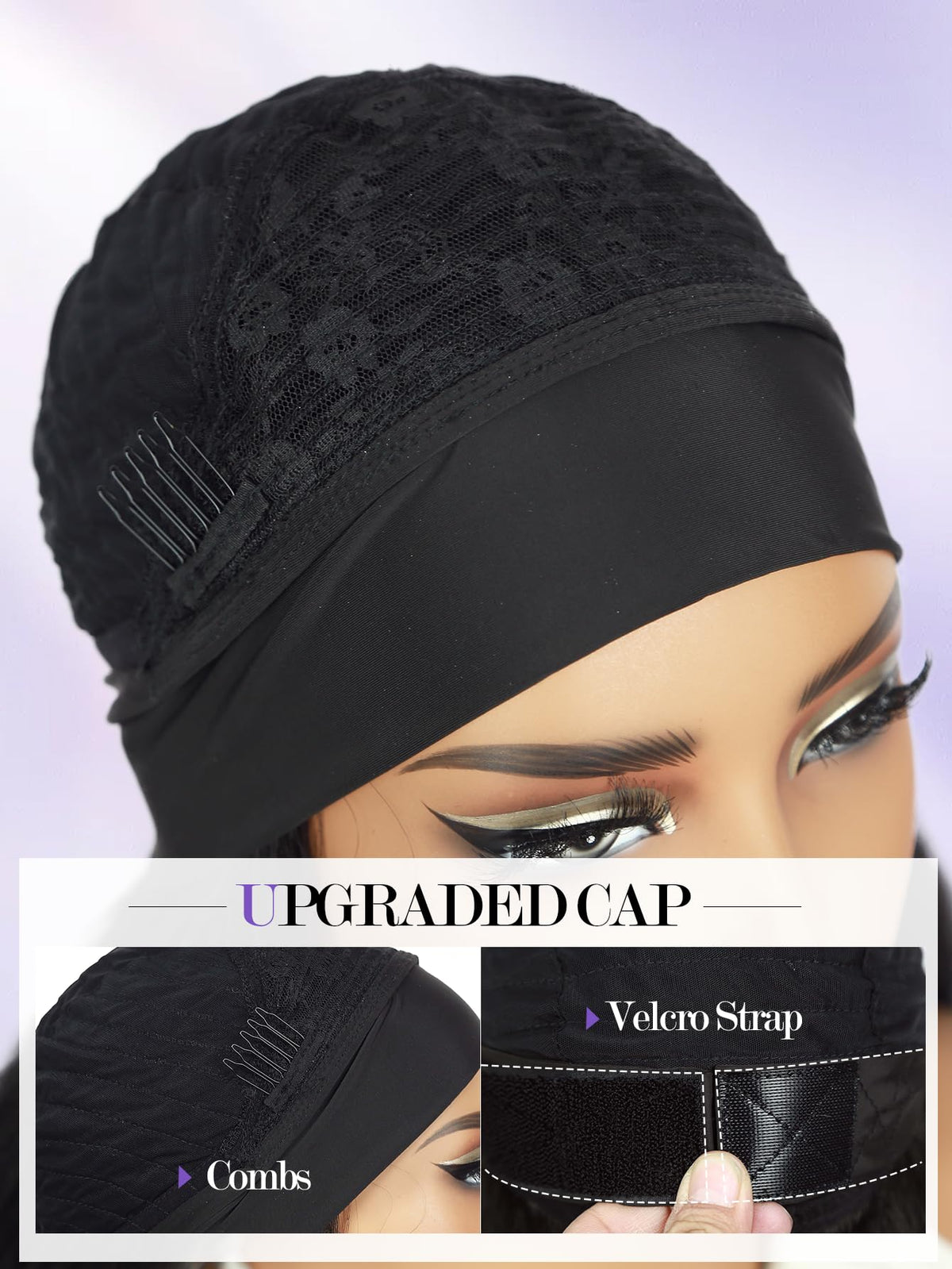 FANCEE Yaki Wavy Headband Wig seamless blend with natural textures