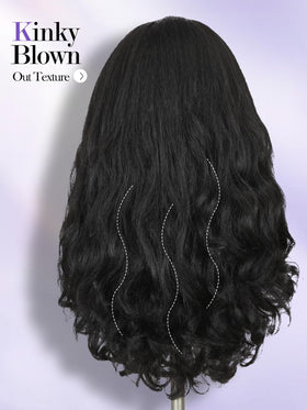 FANCEE Yaki Wavy Headband Wig 2-in-1 styling option demonstrated