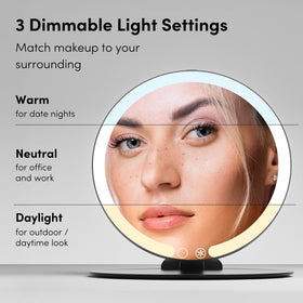 Fancii Abigail three-color lighting for versatile beauty prep