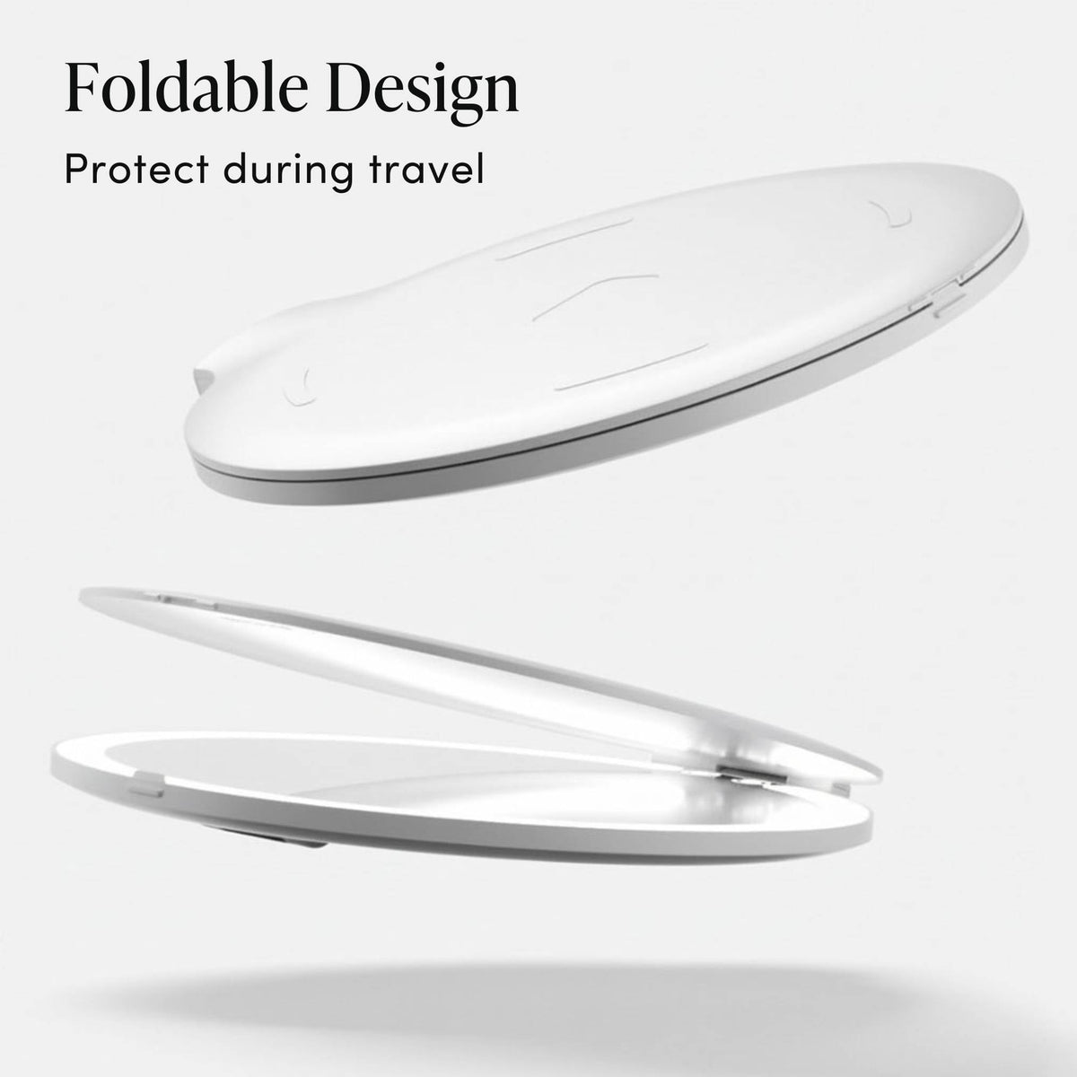 Fancii Abigail LED travel mirror with improved lighting for even skin tone.