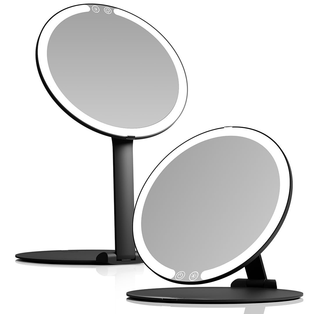 Fancii Abigail travel mirror with LED light for precise makeup on the go