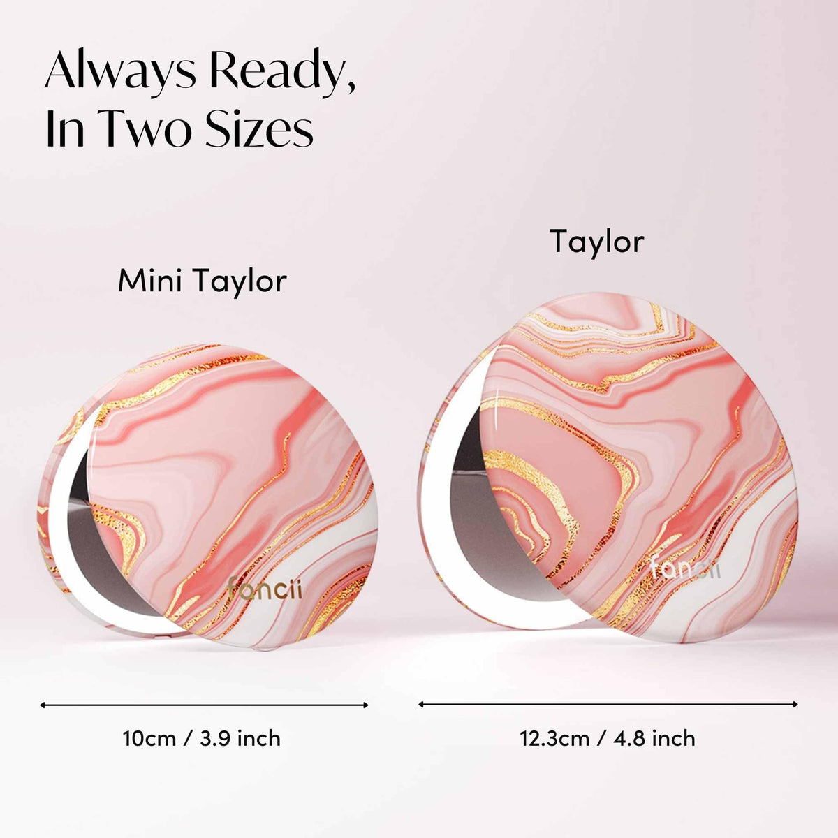 Fancii Mini Taylor dimmable LEDs offer three color settings for true-to-life makeup
