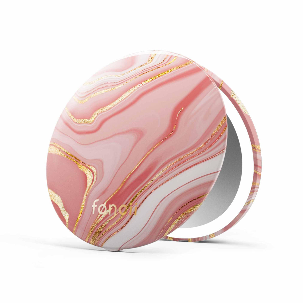Fancii Mini Taylor compact mirror with LED light in 4-inch form for on-the-go makeup