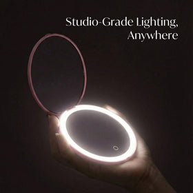 Fancii Mini Taylor mirror with LED light for color-accurate makeup application.