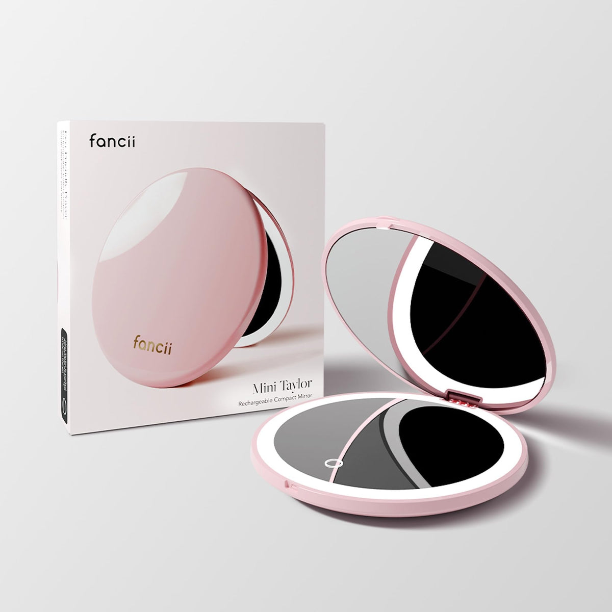 Fancii Mini Taylor mirror portable use for quick on-the-go grooming.
