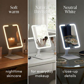 Ultra-slim travel mirror by Fancii Nora Mini fits in a bag with ease.