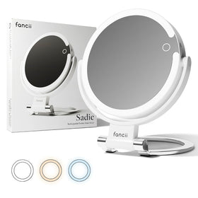 Fancii Sadie 10x magnifying mirror detail view for precise eyeliner application.