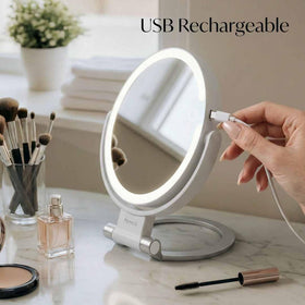 Fancii Sadie travel-friendly vanity mirror ready for hotel bathrooms.
