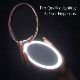 Fancii Taylor 5-inch distortion-free mirror delivering a clear reflection.