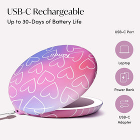 Compact design fits easily in purses for on-the-go makeup tasks.