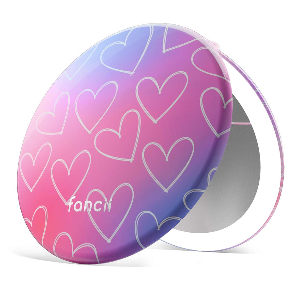 Fancii Taylor LED travel mirror with 5-inch distortion-free glass for full-face viewing.