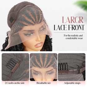 Fancy Hair 13x4 lace frontal with customizable parting options.