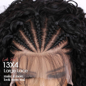 Fancy Hair adjustable fit demonstrated on a head circumference of 22–23 inches.