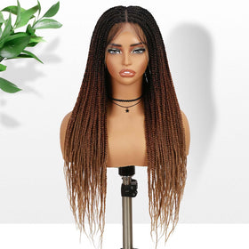 Fancy Hair Braided Wig 26-inch length demonstrates dramatic reach for versatile styling.