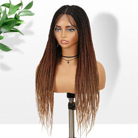 Fancy Hair Braided Wig glueless wear offers quick, secure styling.