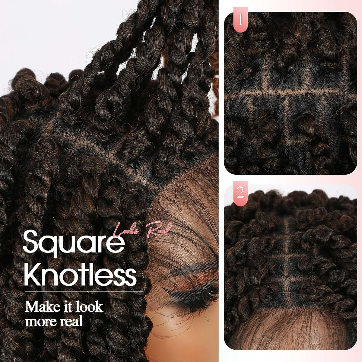 Fancy Hair breathable double lace cap provides all-day comfort and airflow.