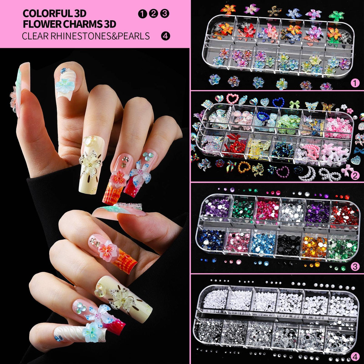 FANDAMEI coffin and almond tips enable versatile nail shapes for customization.