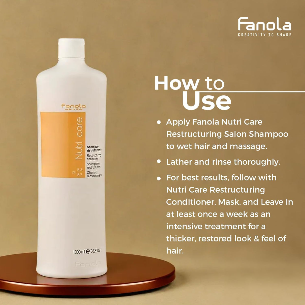 Close-up of soft, silky hair texture achieved with Fanola shampoo.