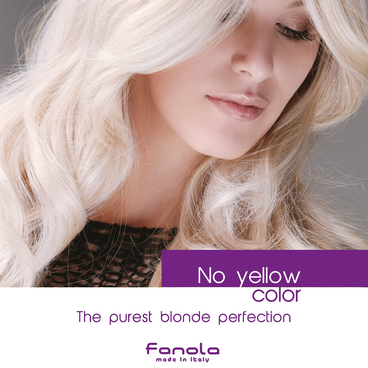 2-pack packaging showcases Fanola No Yellow duo.