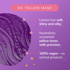 Fanola No Yellow Purple Hair Mask soothing shine after rinse for softer hair