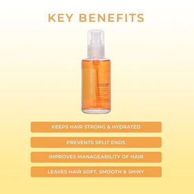 Fanola restructuring liquid crystals serum dispense shows precise dosing for detangling and shine.