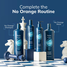 Fanola Wonder Blue Shampoo before and after highlighting cooler tones