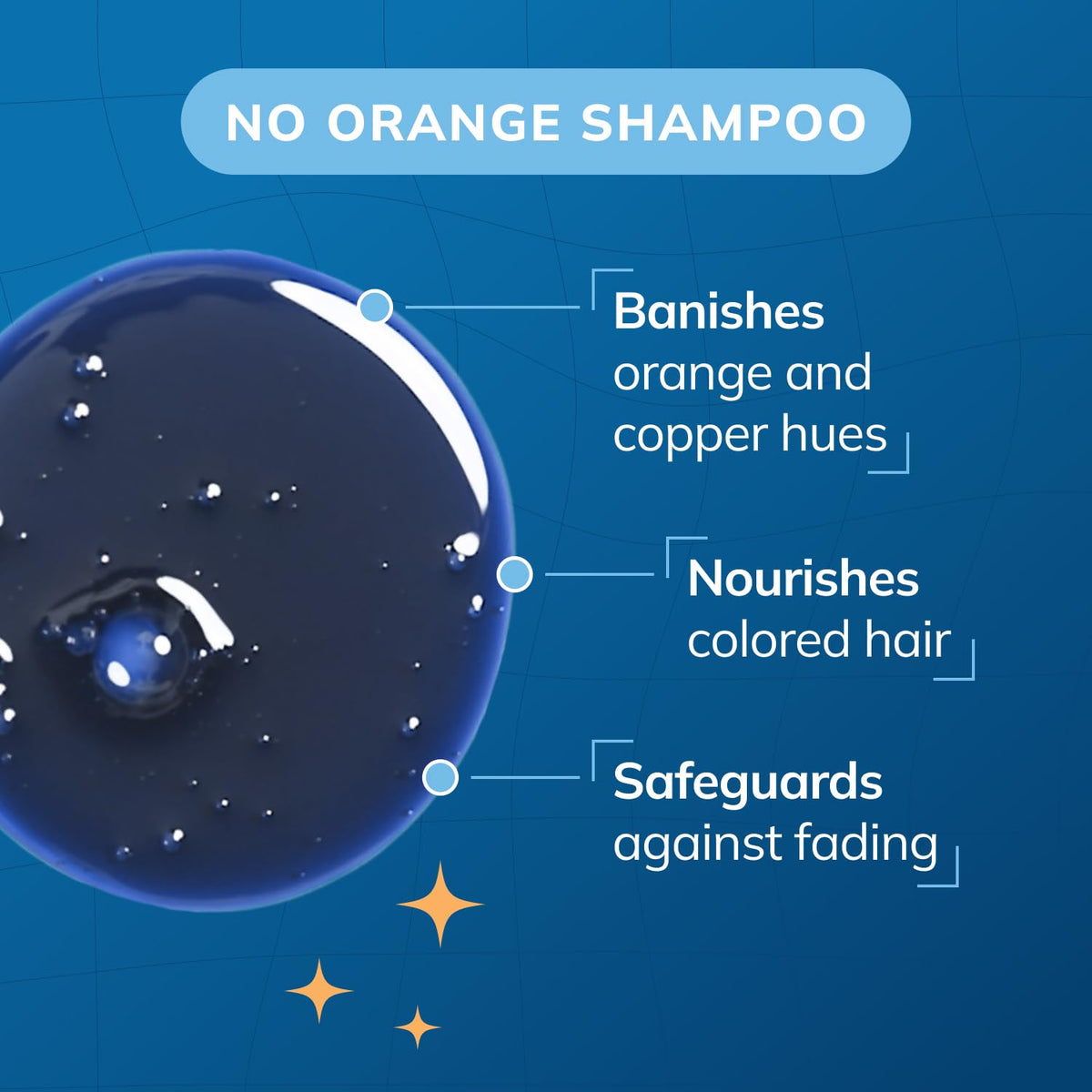 Fanola Wonder Blue Shampoo on brunette hair showing enhanced cool tones